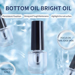 Quick Dry Clear Top Coat Gel Nail Polish 6ml