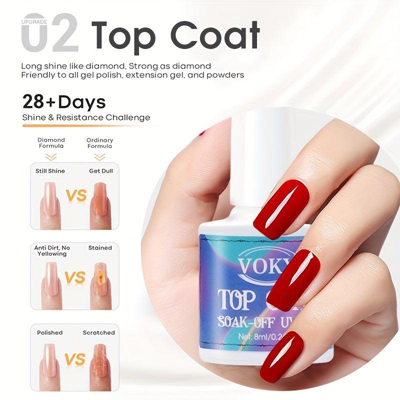 Long Lasting Gel Top Coat for Gel Nail Polish Matte & Effects at Home