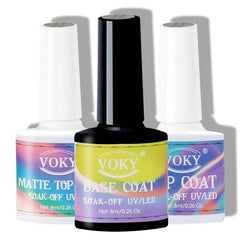 Long Lasting Gel Top Coat for Gel Nail Polish Matte & Effects at Home