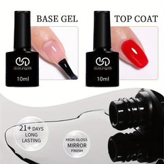 Matte Top Coat Set for Gel Polish Nails - Long Lasting Finish
