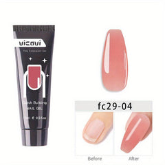 French Gel Nail Extension Kit 15ml Quick Gel Crystal Nail Art Salon