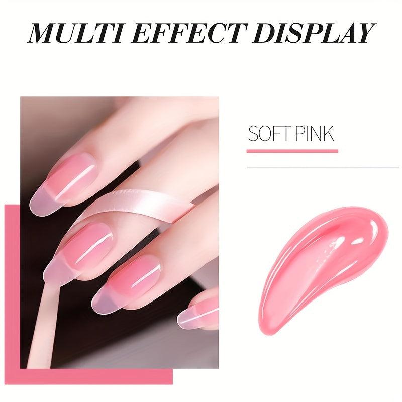 French Gel Nail Extension Kit 15ml Quick Gel Crystal Nail Art Salon