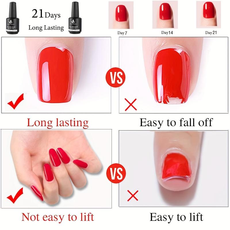 Gel Polish 10 16 Cm 1 Nail Glue And Base Gel For Acrylic Nails 1PCS 15ML