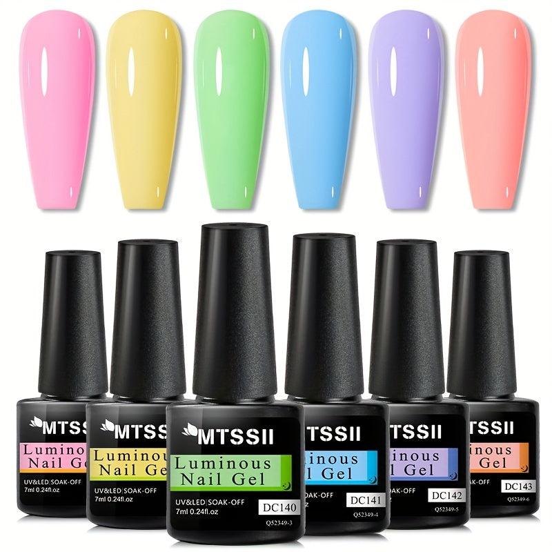 Luminous Macaroon Gel Nail Polish Soak Off Neutral DIY Manicure Salon Use