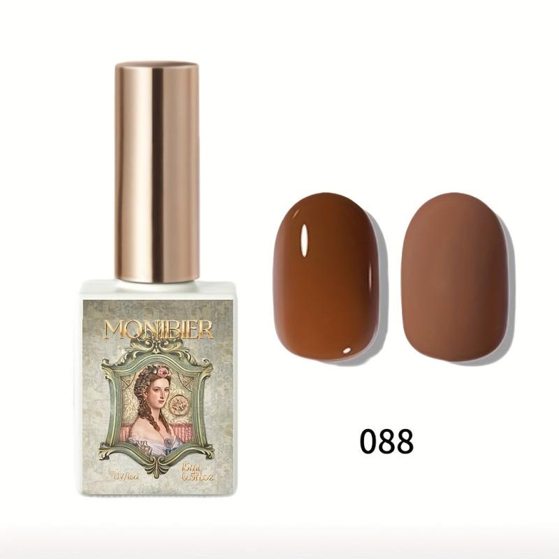 Warm Brown Gel Nail Polish for Autumn & Winter Nail Art