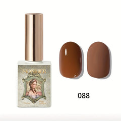 Warm Brown Gel Nail Polish for Autumn & Winter Nail Art