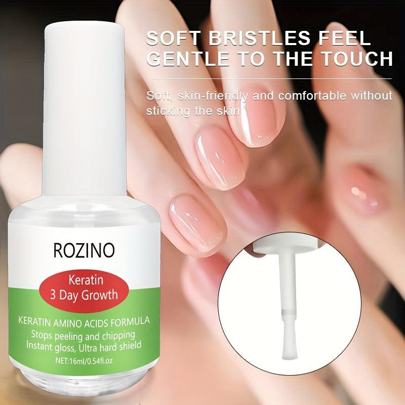 Clear Nail Polish Long Lasting Quick Drying Nail Lacquer Sealing Layer