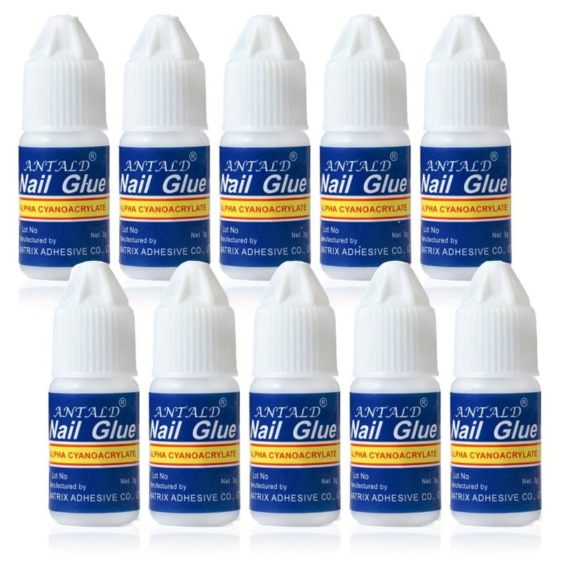 10 Pcs Clear Nail Glue For Acrylic Nails And Nail Art