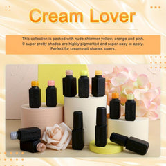 13pcs Gel Nail Polish Kit Halloween Colors Base Glossy Matte Top Coat Nail File