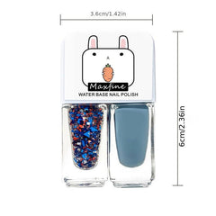 Peelable Water-based Nail Polish Odorless Quick Drying Lasting Nail Lacquer