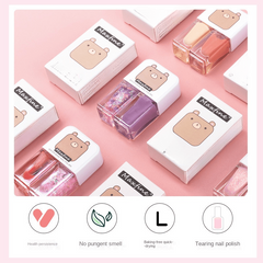 Peelable Water-based Nail Polish Odorless Quick Drying Lasting Nail Lacquer