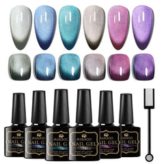 Cat Eye Gel Nail Polish Set Magnetic Gel Polish Kit