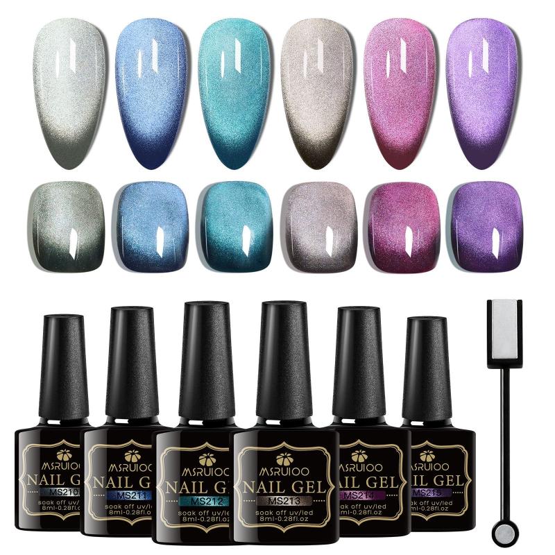 Cat Eye Gel Nail Polish Set Magnetic Gel Polish Kit