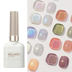 Mermaid Purple Yellow Glitter Gel Polish Kit