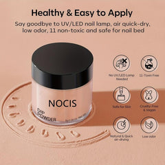 11 Pcs Dip Powder Nail Kit Starter 4 Colors Nude Golden Glitter Neutral Set
