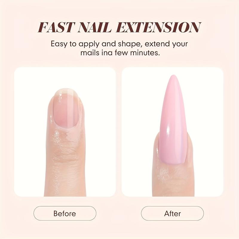 Acrylic Nail Kit For Beginners Clear Pink Acrylic Powder Non Yellowing Liquid