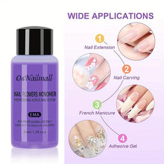 Acrylic Nail Kit For Beginners Clear Pink Acrylic Powder Non Yellowing Liquid