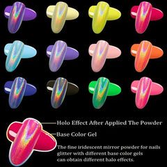 Unicorn Holographic Nail Powder Mirror Glitter Dust