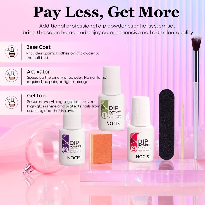4 Color Dip Powder Nail Kit Starter Set with Mood Temperature Change