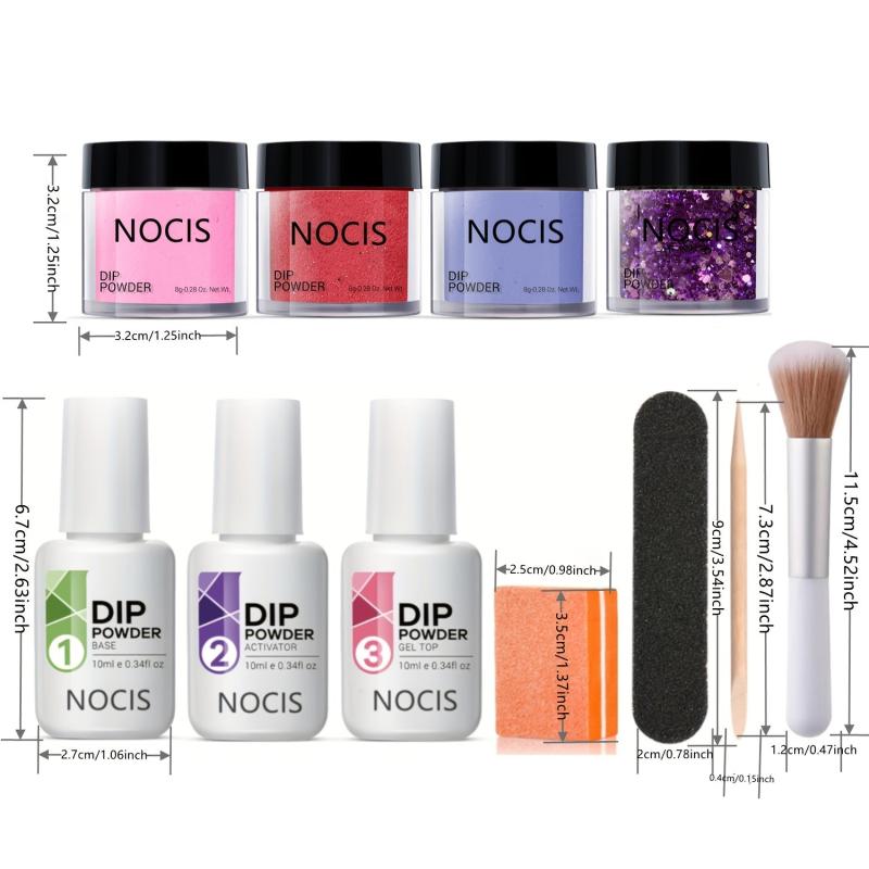 4 Color Dip Powder Nail Kit Starter Set with Mood Temperature Change