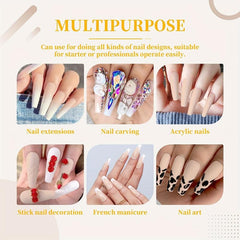 Acrylic Nail Enhancement Set Powder for Beginners Nail Extension Carving