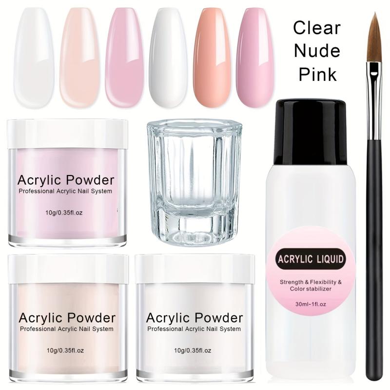 Acrylic Nail Enhancement Set Powder for Beginners Nail Extension Carving
