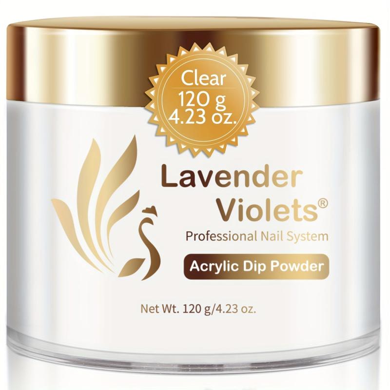 Clear Acrylic Dip Powder for Nail Extension 2-in-1 French Nail Art Manicure