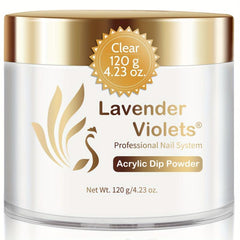Clear Acrylic Dip Powder for Nail Extension 2-in-1 French Nail Art Manicure