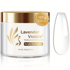 Clear Acrylic Dip Powder for Nail Extension 2-in-1 French Nail Art Manicure
