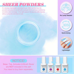 36 Colors Dip Powder Starter Kit Green Pink Red And Purple Glitter