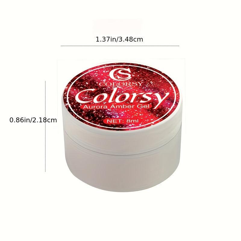 Colorful Glossy Glitter Nail Gel Polish