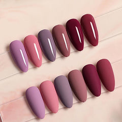 Caramel Red Gel Nail Polish for Women's Nail Art