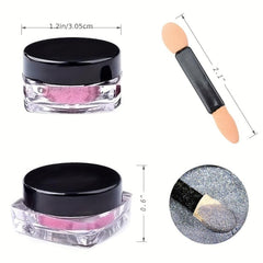 8 Colors Nail Powder Kit Gel Polish Mirror Effect Holographic