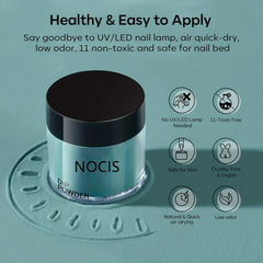 11 pcs Dip Powder Nail Kit 4 Colors Haze Gray Dark Green Basic Liquid Set