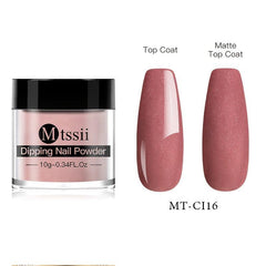 10g Dip Nail Powder DIY Nude Red Purple Series Manicure Accessories