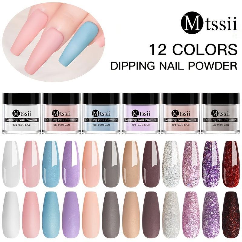 10g Dip Nail Powder DIY Nude Red Purple Series Manicure Accessories