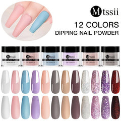 10g Dip Nail Powder DIY Nude Red Purple Series Manicure Accessories
