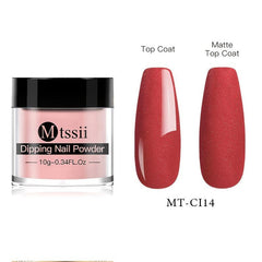 10g Dip Nail Powder DIY Nude Red Purple Series Manicure Accessories
