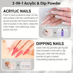 23oz 120g 2 IN 1 Acrylic DIP Powder Nail Salon Manicure