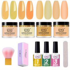 Nude Pink Dipping Powder Set French Nail Art Manicure DIY Kit