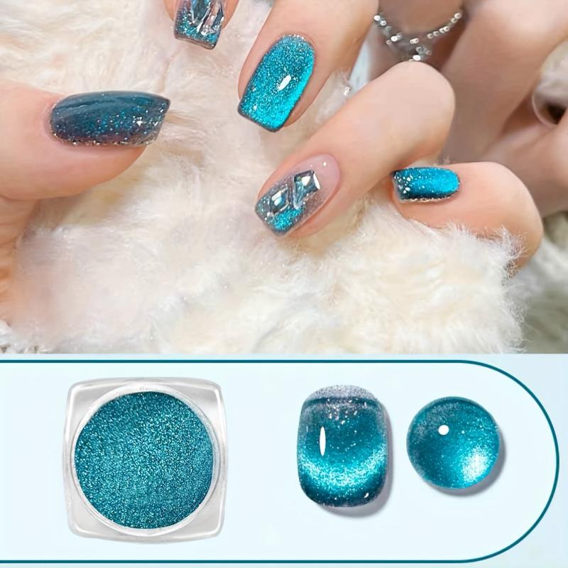 9D Cat Eye Gel Nail Polish 4 Colors Chameleon Galaxy Effect