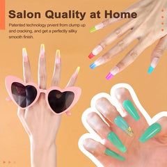 36 Colors Dip Powder Nail Kit Starter Set for Home Salon Nail Art Designs