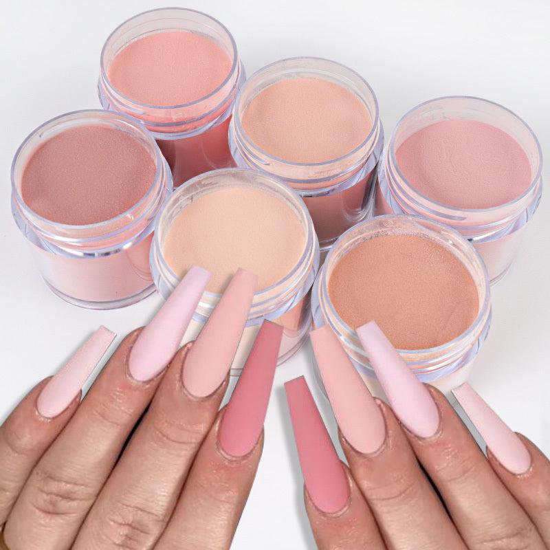 1oz Acrylic Powder 6 Colors Dipping Powder For Nail Extension