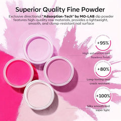 Dip Powder Nail Kit 4 Colors Hot Pink Bright Dipping Powder Set