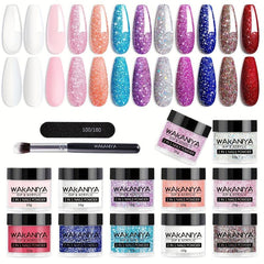 12 Colors Dip & Acrylic Nail Powder Starter Kit