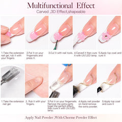 2PCS Non Stick Gel Nail Polish And Silicone Pen Set For Nails Extension