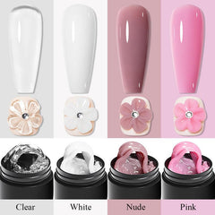 2PCS Non Stick Gel Nail Polish And Silicone Pen Set For Nails Extension