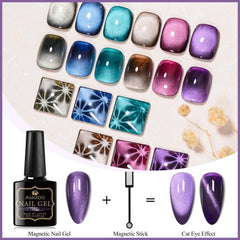 Cat Eye Gel Nail Polish Set 6pcs with Magnet