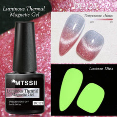 Cat Eye Gel Polish Temperature Changing Magnetic Nail Art DIY