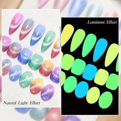 Cat Eye Gel Polish Temperature Changing Magnetic Nail Art DIY